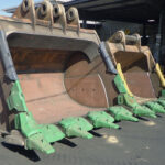Bucket repaired front view