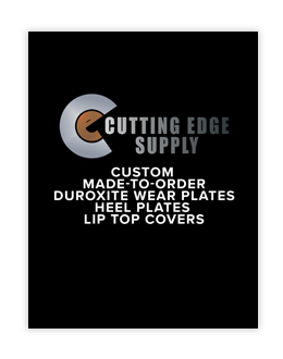 PDF Link - Custom made to order. Duroxite wear plates, heel plates, and lip top covers. Catalogue
