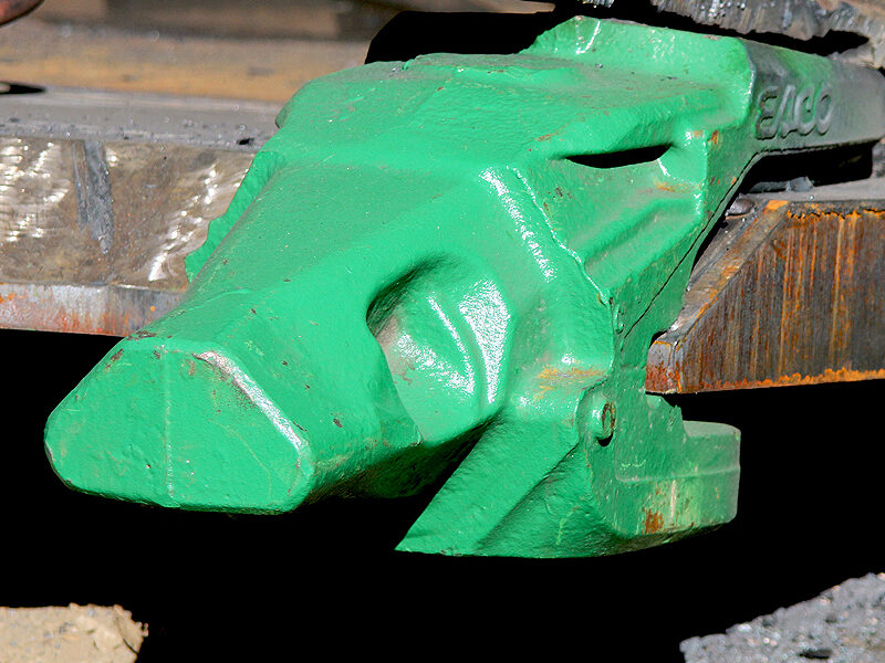 Excavator & Backhoe Tooth close up