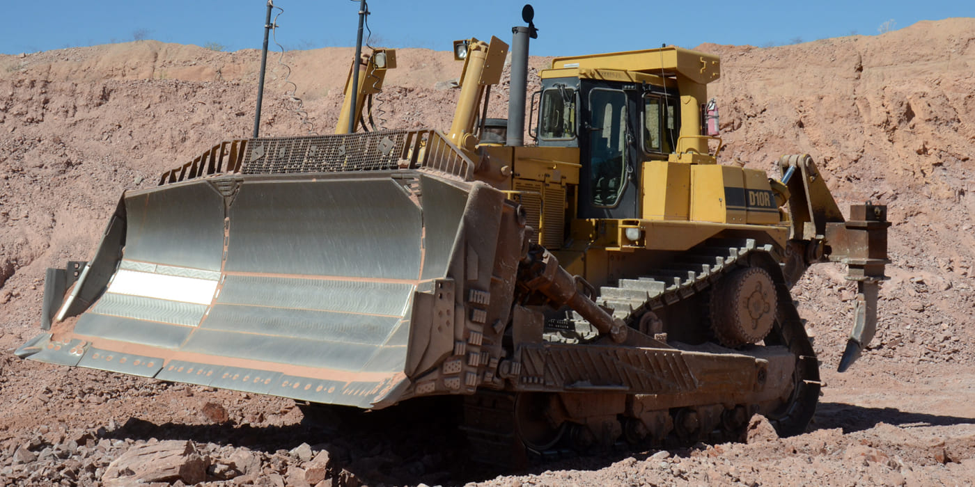 D10R Dozer with a cutting edge supplied by Cutting Edge.