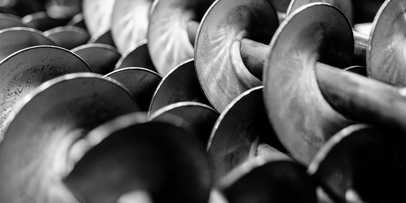 Close up of auger
