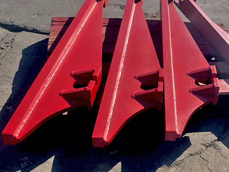 close up of grizzly and fab parts