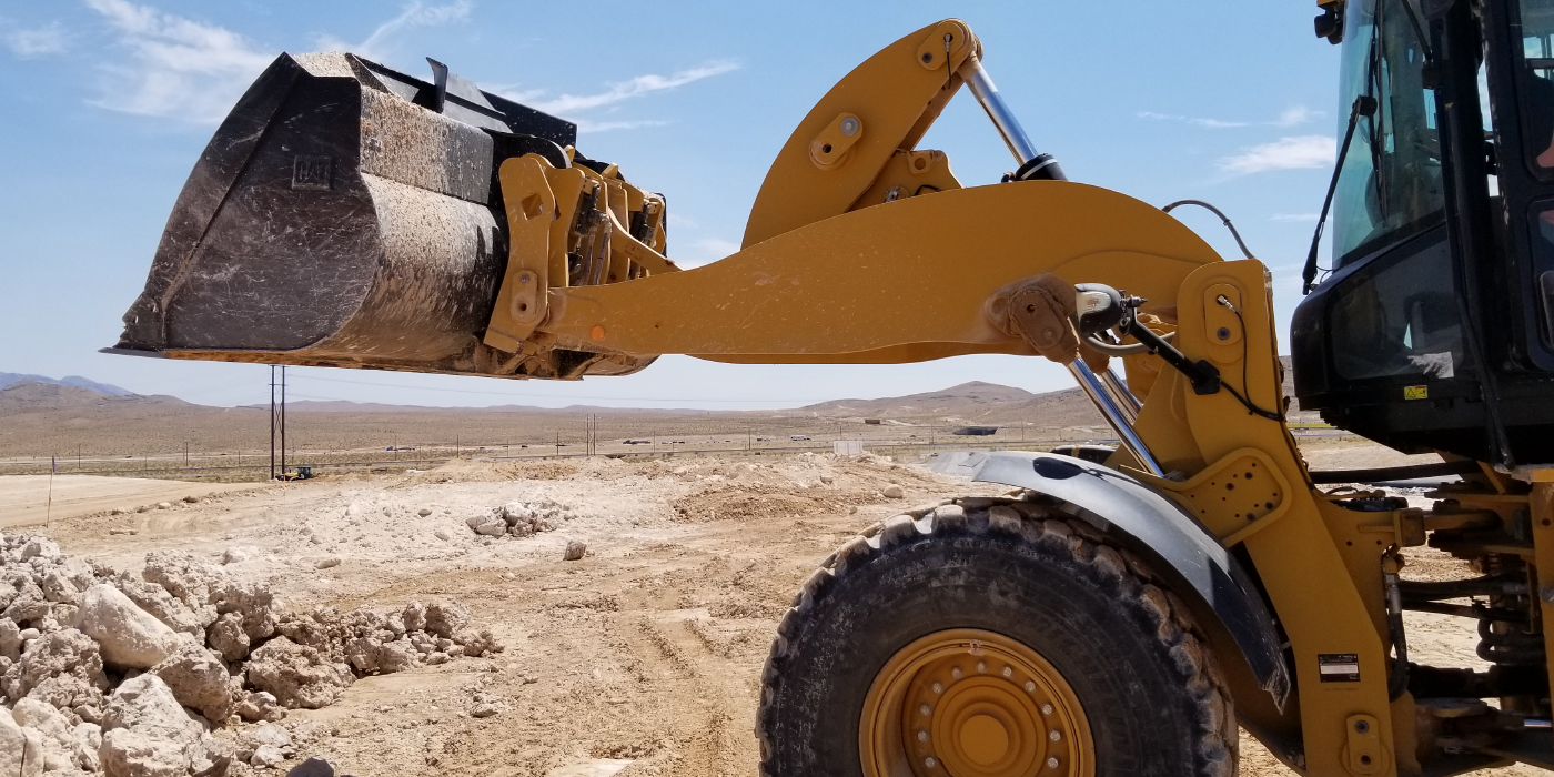 front end loader at work
