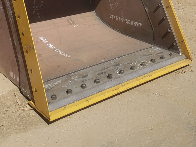 close up of a loaders edge