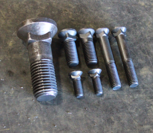 Plow Bolts close up