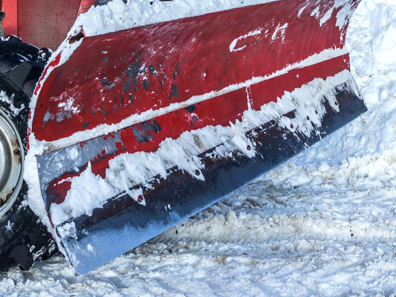 close up of a Snowplows Edge