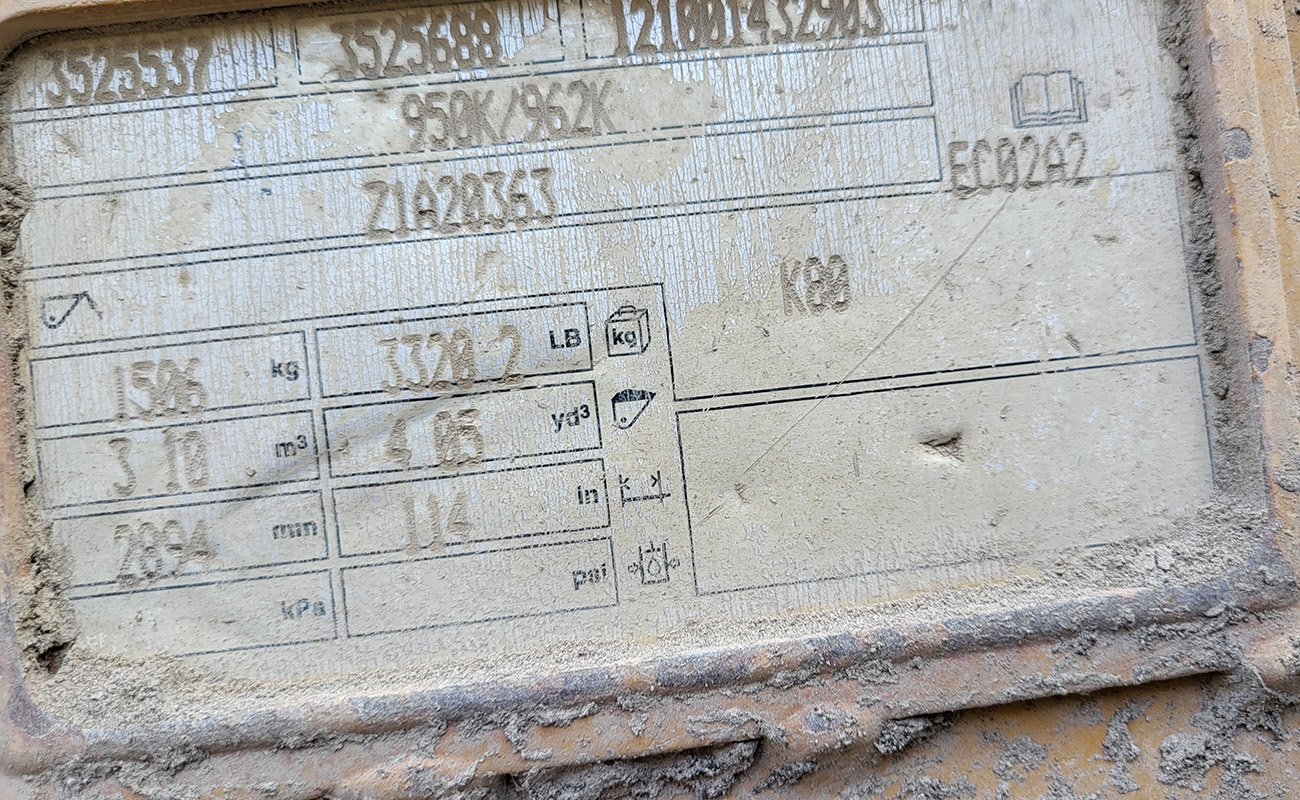 Close up of equipment tag