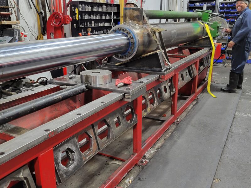 Man working on equipment