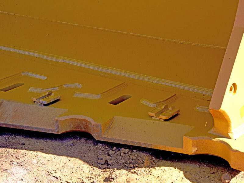 Large bucket very close up