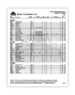 PDF Link - Black Cat Blades. Catalogue