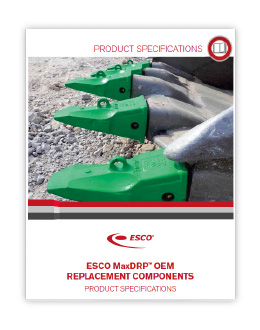 PDF Link - ESCO Product Specifications. ESCO MaxDRP OEM Replacement Components. Catalogue