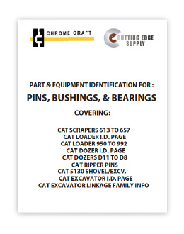 PDF Link - Chrome Craft. Parts & Equipment identification for: Pins, bushings, & bearings. Catalogue